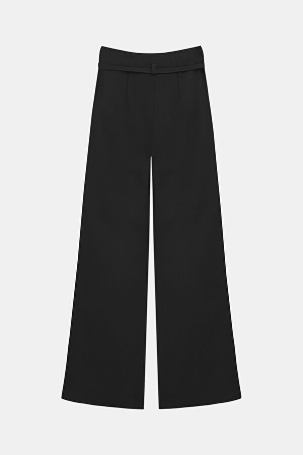 Black Wide Leg Women's Trousers 2