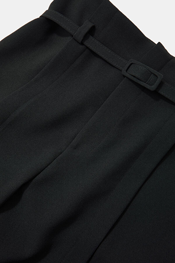 Black Wide Leg Women's Trousers 3
