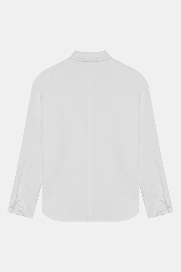 Off-white linen women's shirt 4