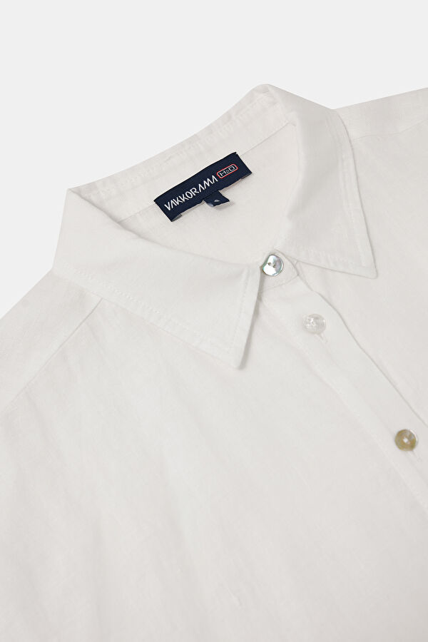 Off-white linen women's shirt 5