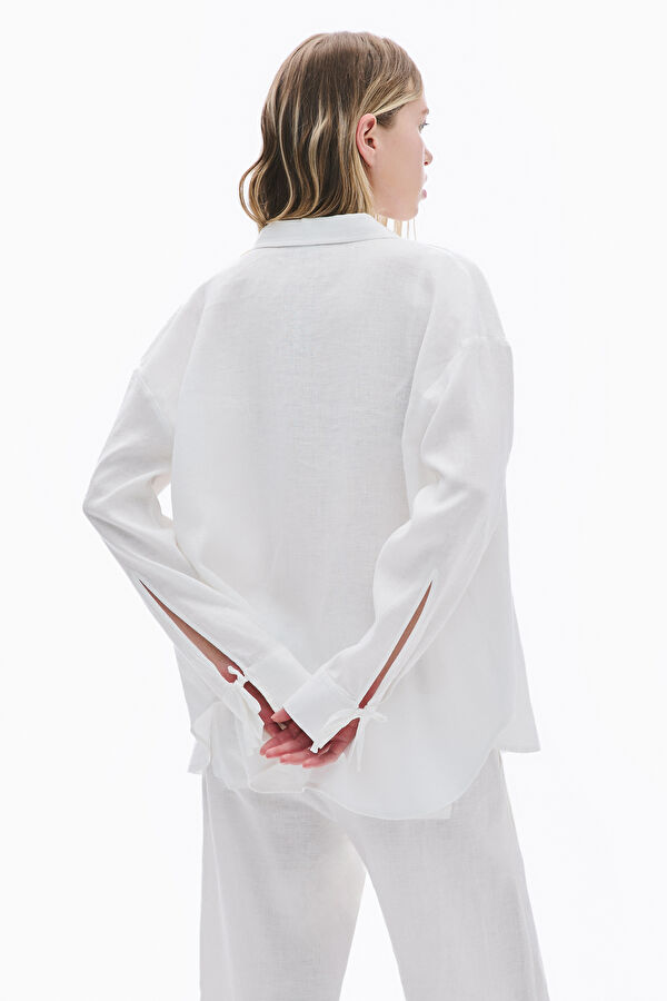Off-white linen women's shirt 2