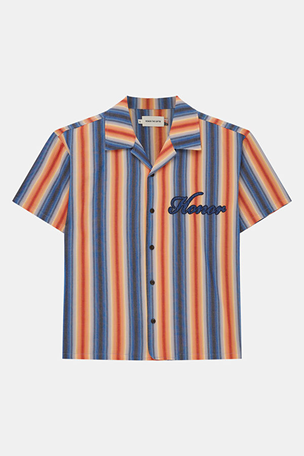 Oversize Multicolored Striped Men's Shirt 3