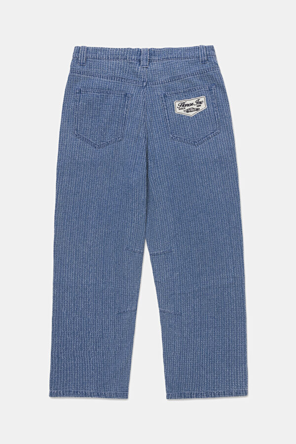 Oversize Indigo Denim Jeans Men's Trousers 2