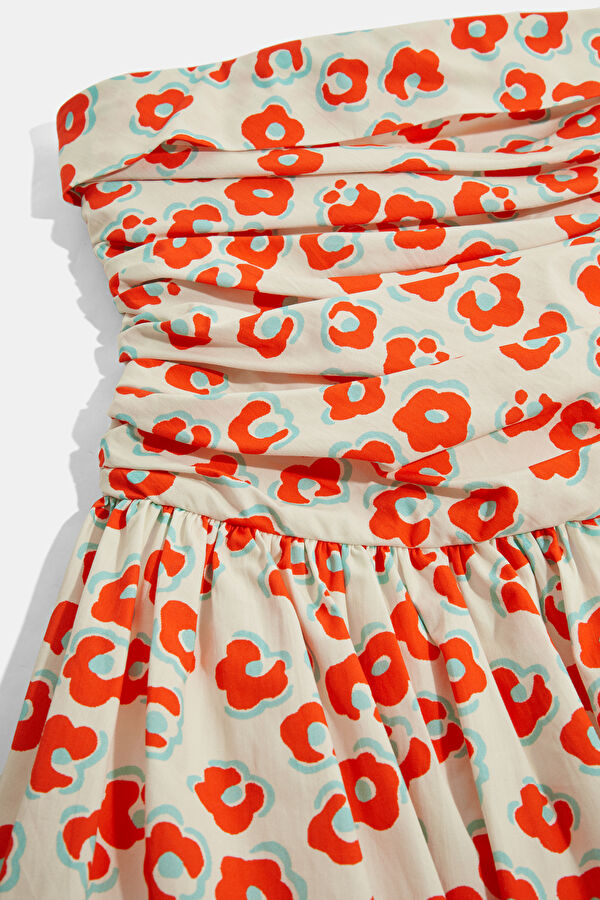 Colorful Patterned Short Women's Dress 6