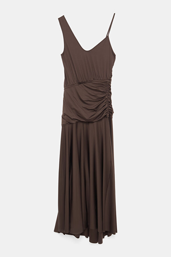 Coffee Maxi Women's Dress 3