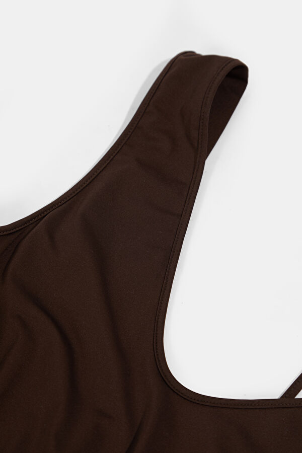 Coffee Maxi Women's Dress 5