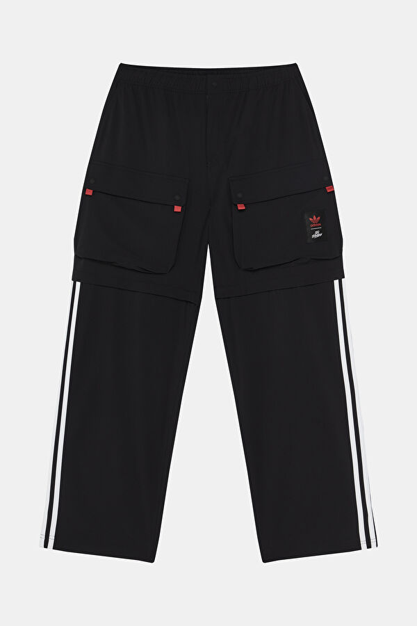 Oversize Siyah Bol Paça Spor Erkek Pantolon