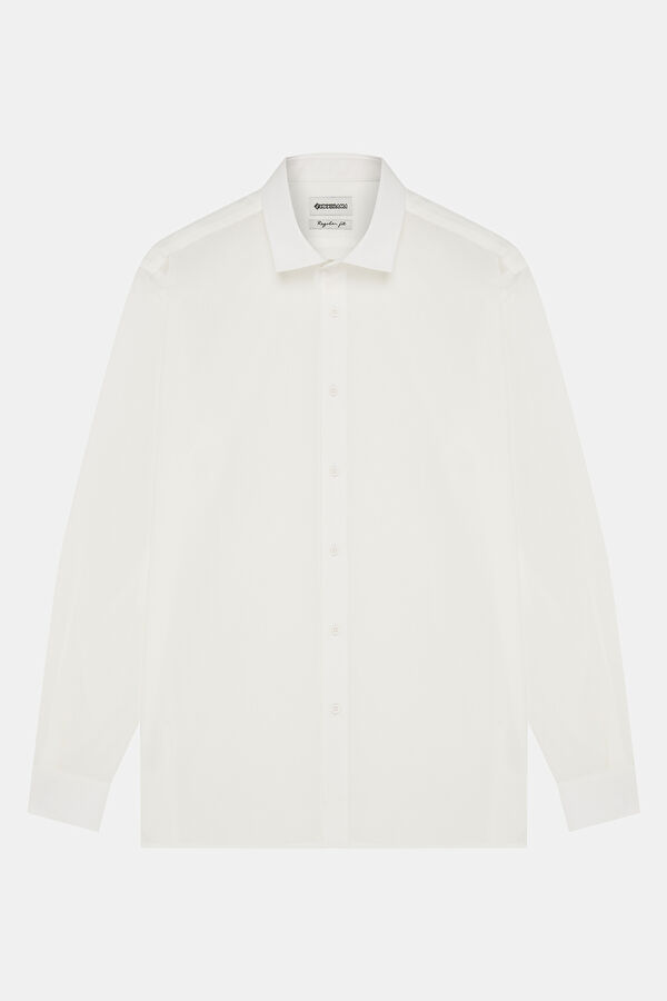 White Regular Men's Shirt