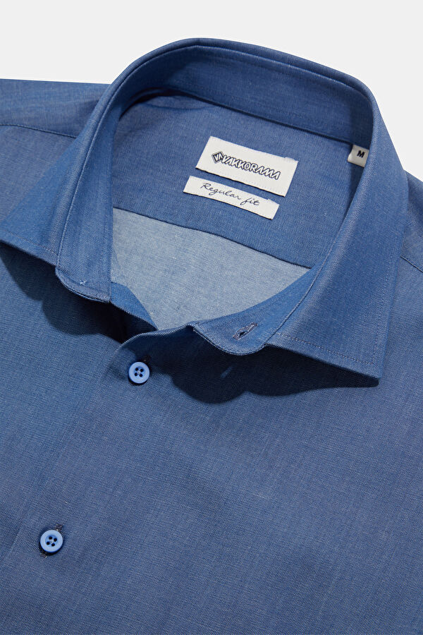 Blue Regular Men's Shirt 3