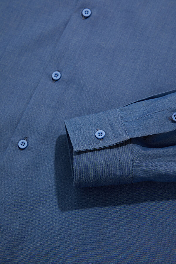 Blue Regular Men's Shirt 4