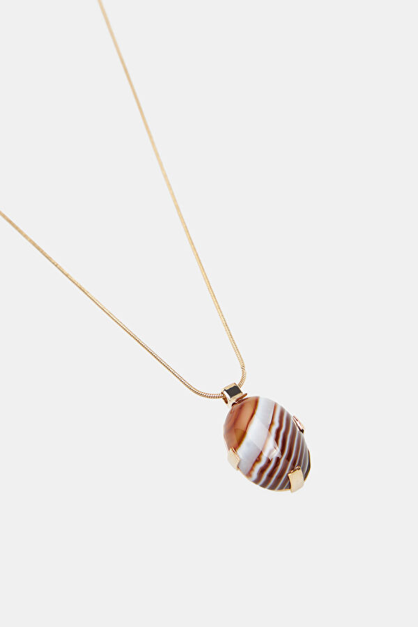 Gold Colored Metal Necklace 2