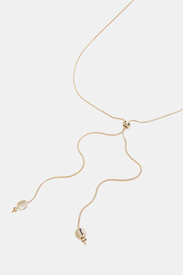 Gold Colored Metal Necklace 3