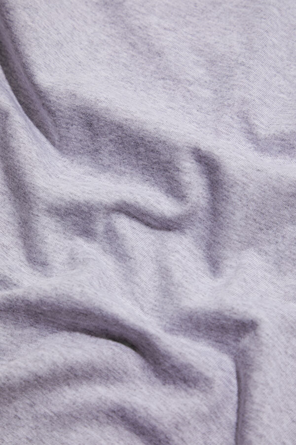 Oversize Gri Bisiklet Yaka Erkek T-Shirt 5