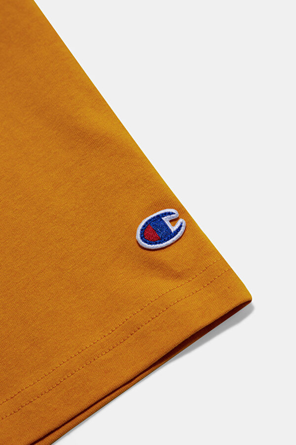 Oversize Hardal Bisiklet Yaka Erkek T-Shirt 4