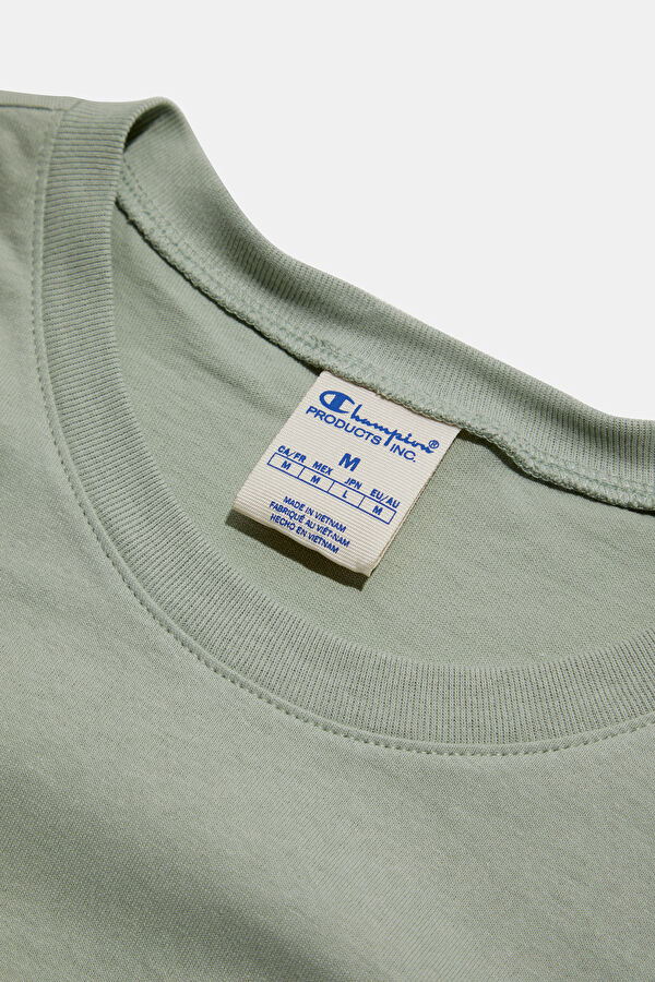 Oversize Mint Bisiklet Yaka Erkek T-Shirt 3