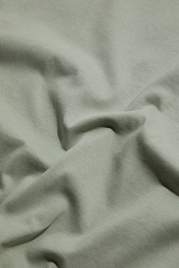 Oversize Mint Bisiklet Yaka Erkek T-Shirt 5