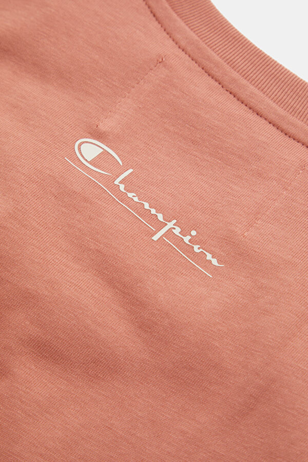 Oversize Pembe Bisiklet Yaka Erkek T-Shirt 6
