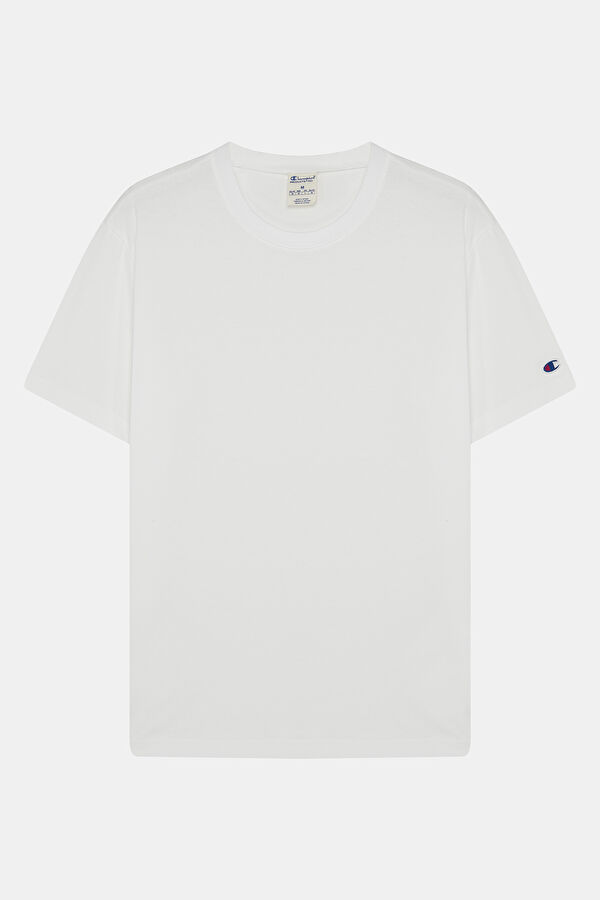 Oversize Beyaz Bisiklet Yaka Erkek T-Shirt