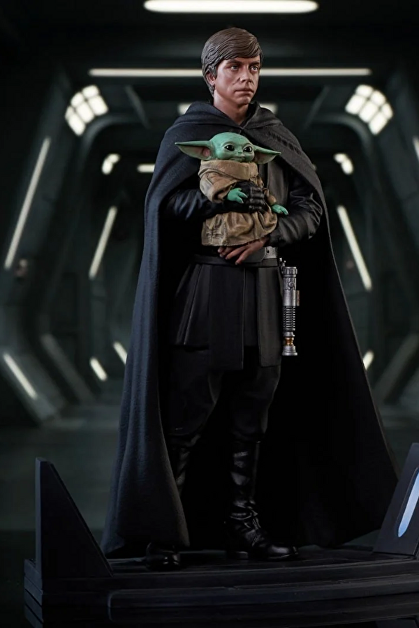 Star Wars: The Mandalorian - Luke Skywalker Grogu Premier Collection 1/7 Scale Limited Edition Heykel 3
