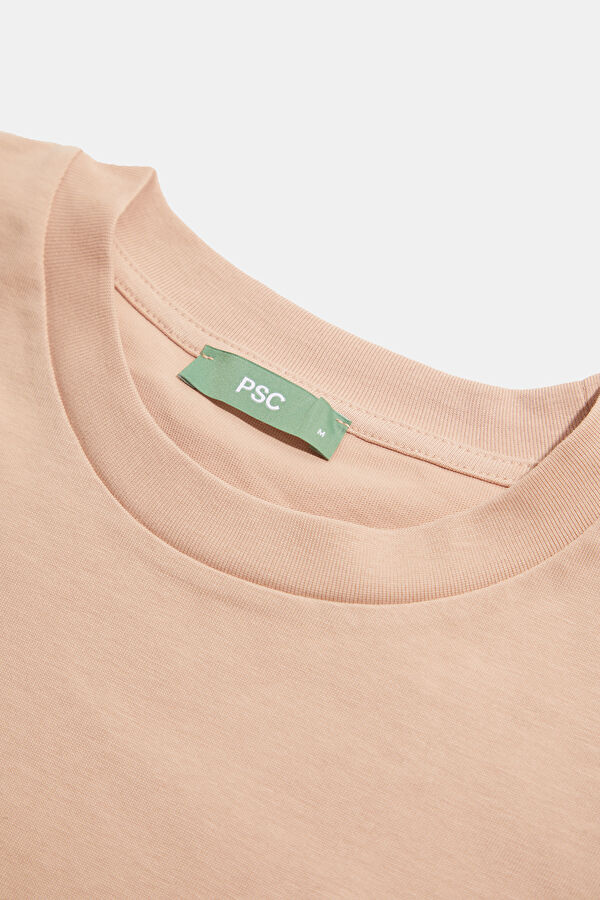 Beige Embroidered Men's T-Shirt 6