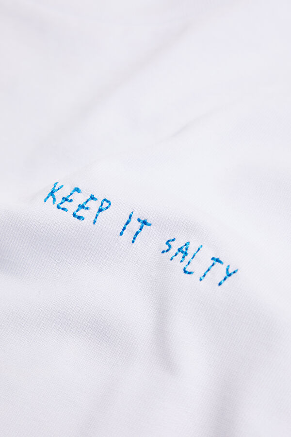 White Printed Men's T-Shirt 7