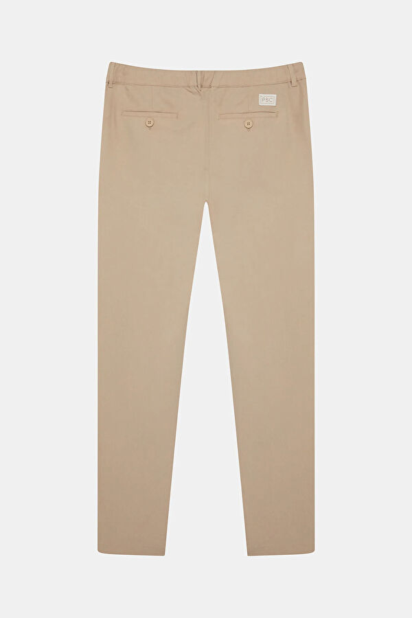 Beige Lyocell Men's Trousers 4