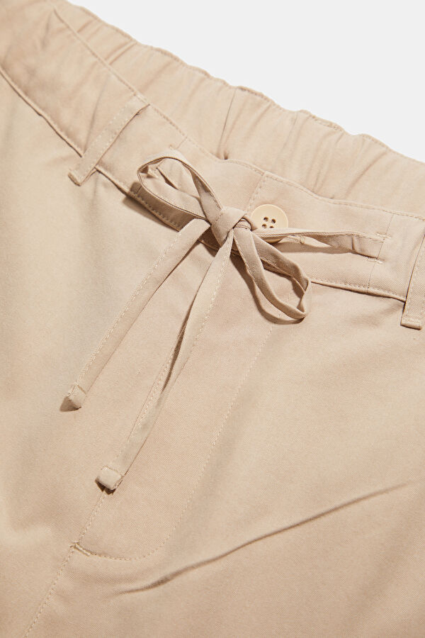 Beige Lyocell Men's Trousers 5