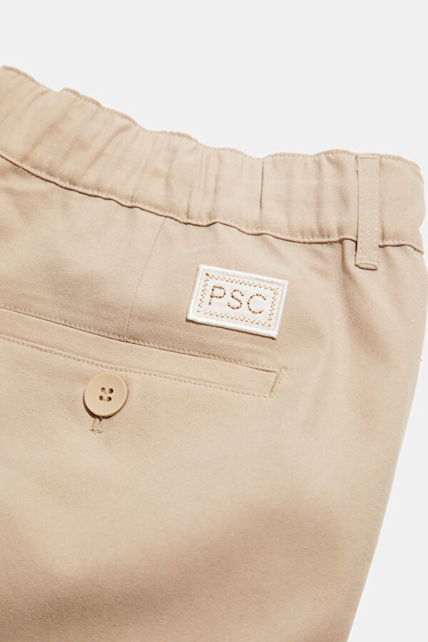 Beige Lyocell Men's Trousers 6