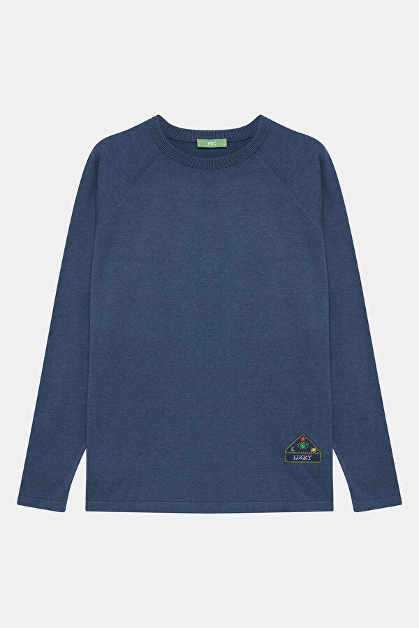 Dark Blue Men's Sweater 3