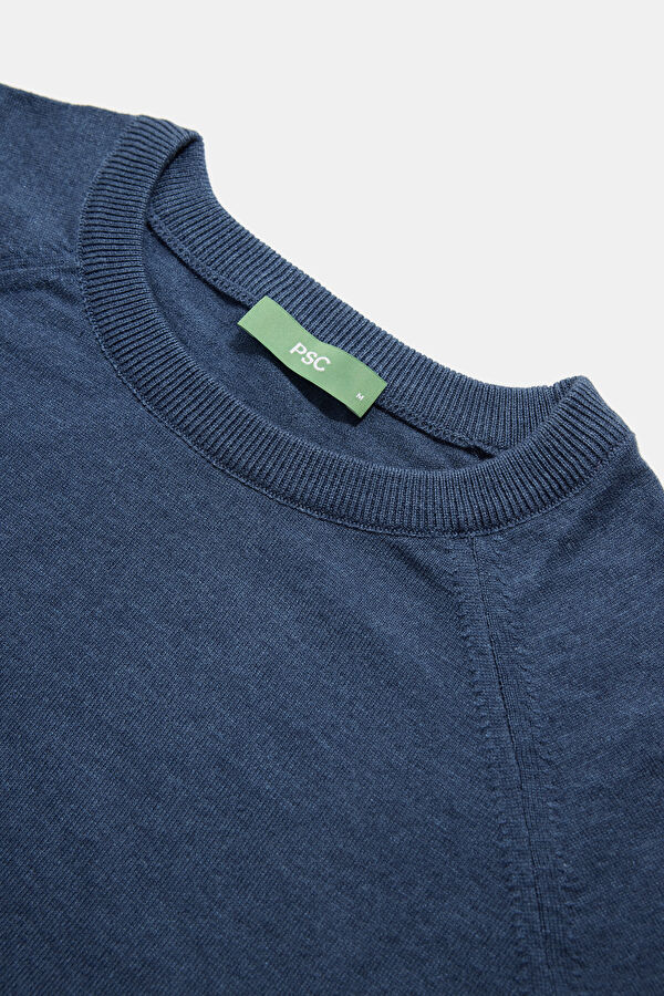 Dark Blue Men's Sweater 5