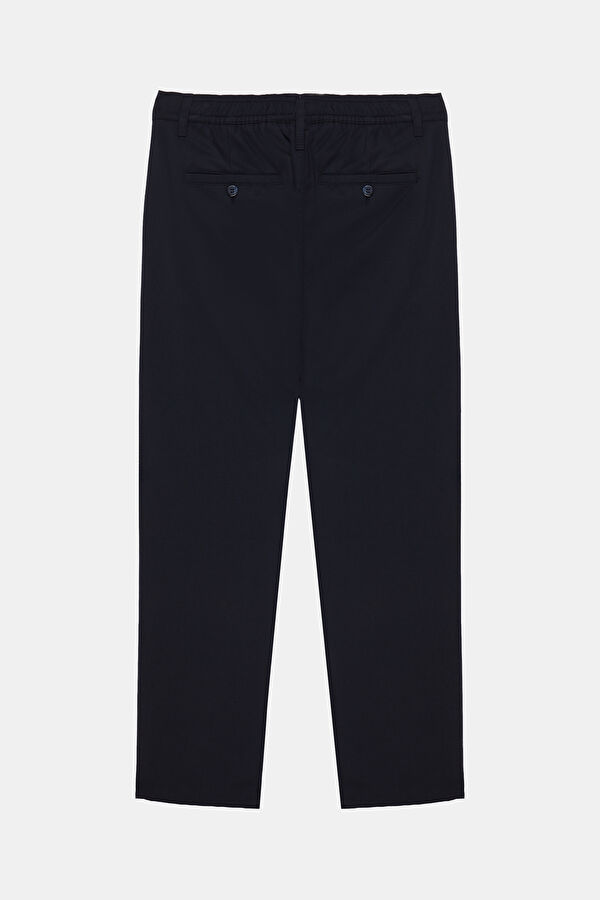 Navy Blue Straight Leg Men's Trousers 2
