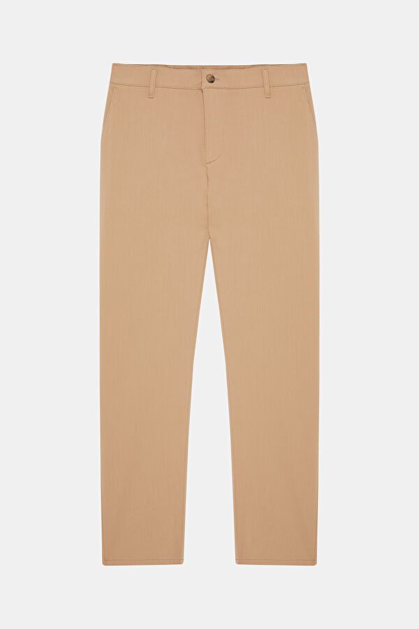 Camel Straight Leg Men's Trousers