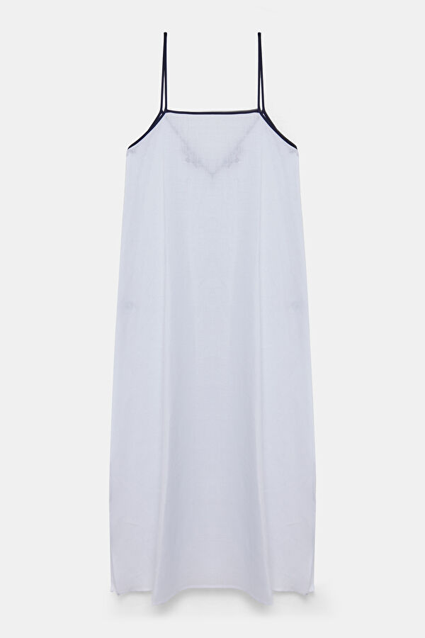 White Linen Women's Dress 4