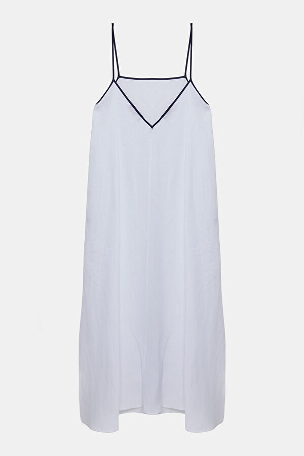 White Linen Women's Dress 5