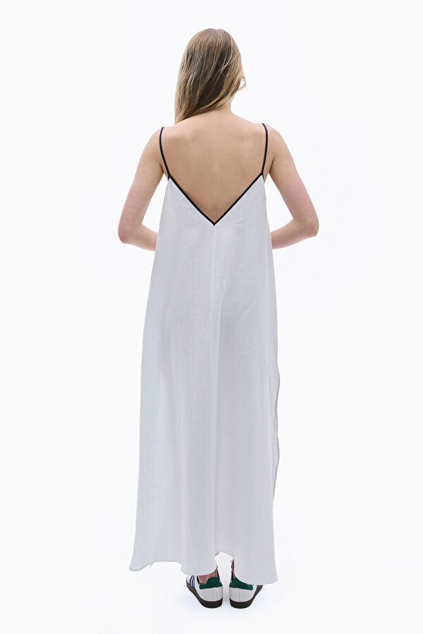 White Linen Women's Dress 2