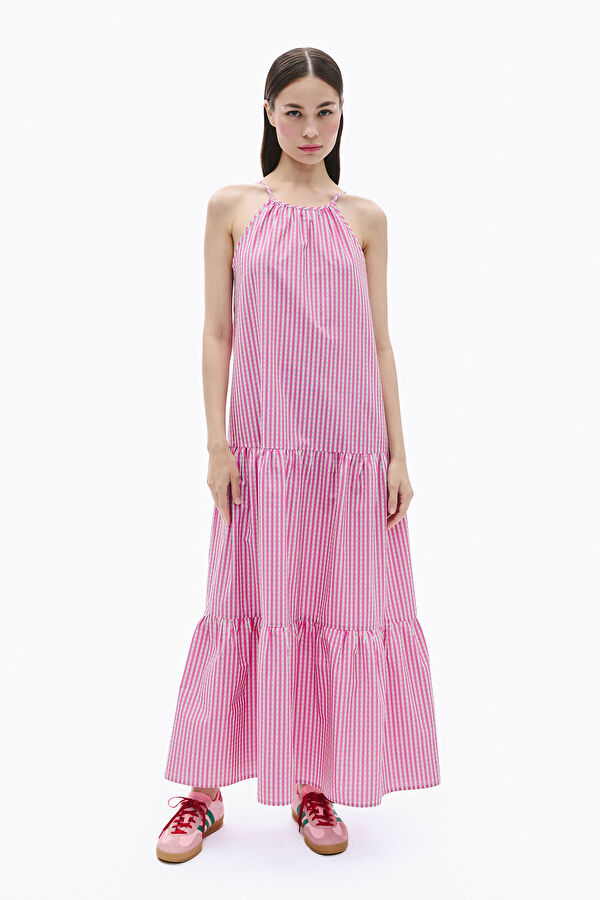Multicolored Patterned Dress