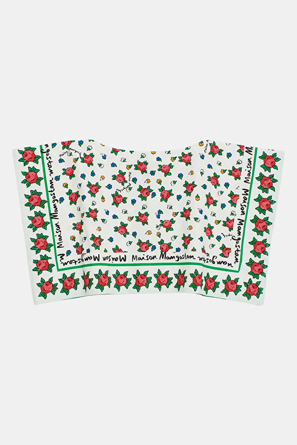 White Patterned Sleeveless Kids' Blouse 2