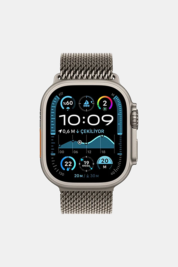 Watch Ultra 2 GPS + Cellular 49mm Natürel Titanyum Kasa Natural Titanium Milano Loop - M MX5R3TU/A 2