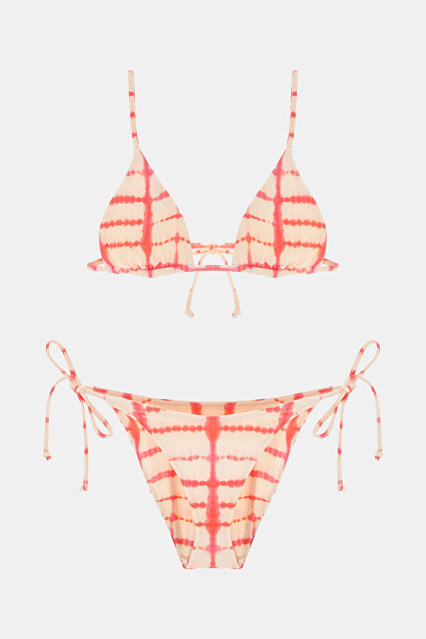 Turuncu Desenli Bikini