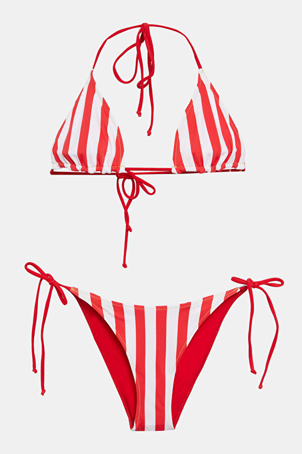 Kırmızı Desenli Kadın Bikini 4