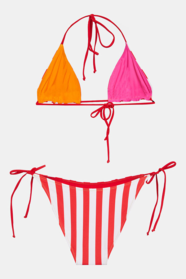 Kırmızı Desenli Kadın Bikini 5