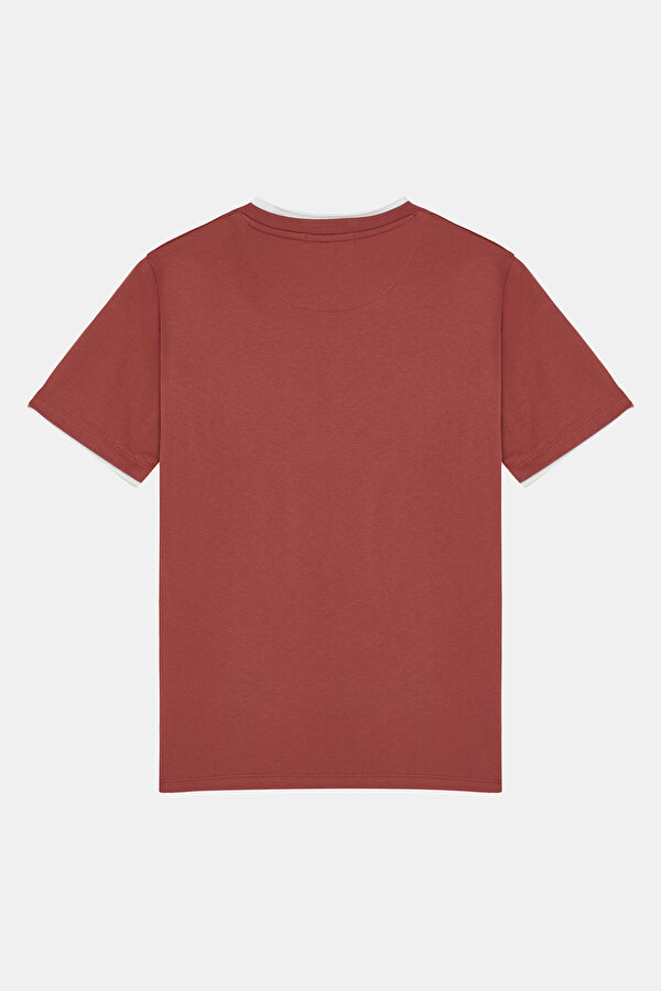 Relax Kalıp Açık Mavi Bisiklet Yaka Erkek T-Shirt 2