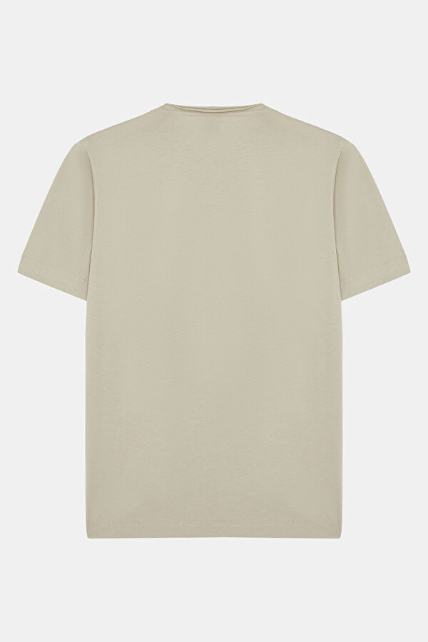 Relax Kalıp Açık Yeşil Bisiklet Yaka Erkek T-Shirt 2