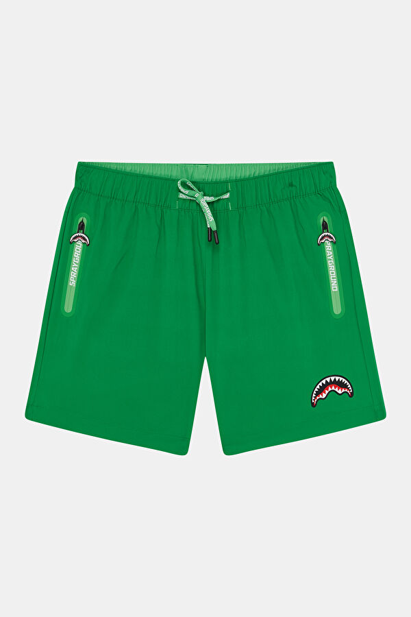 Green Elastic Men's Swimsuit