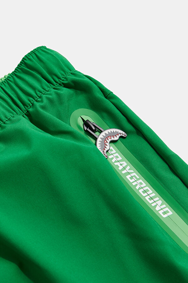 Green Elastic Men's Swimsuit 4