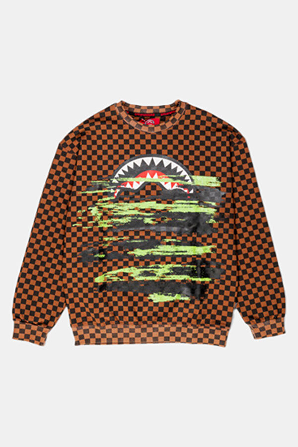 Antrasit Relax Kalıp Bisiklet Yaka Erkek Sweatshirt