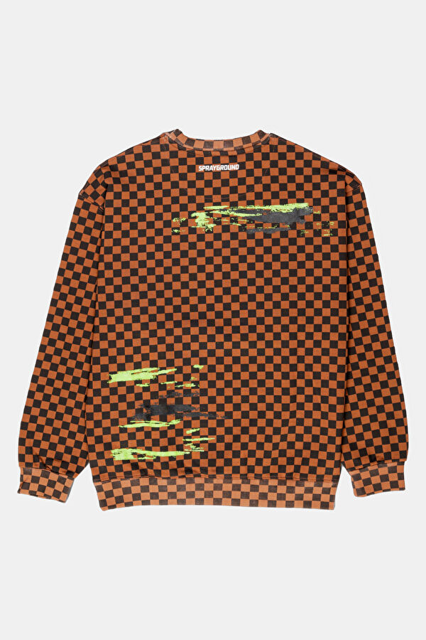 Antrasit Relax Kalıp Bisiklet Yaka Erkek Sweatshirt 2
