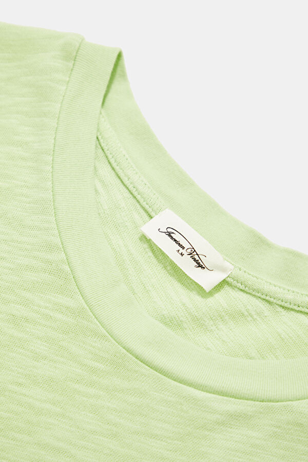 Relax Fit Light Green Crew Neck Men's T-Shirt 5