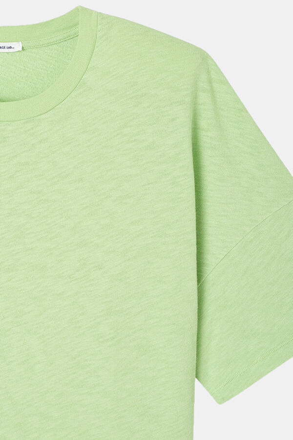 Relax Fit Light Green Crew Neck Men's T-Shirt 3