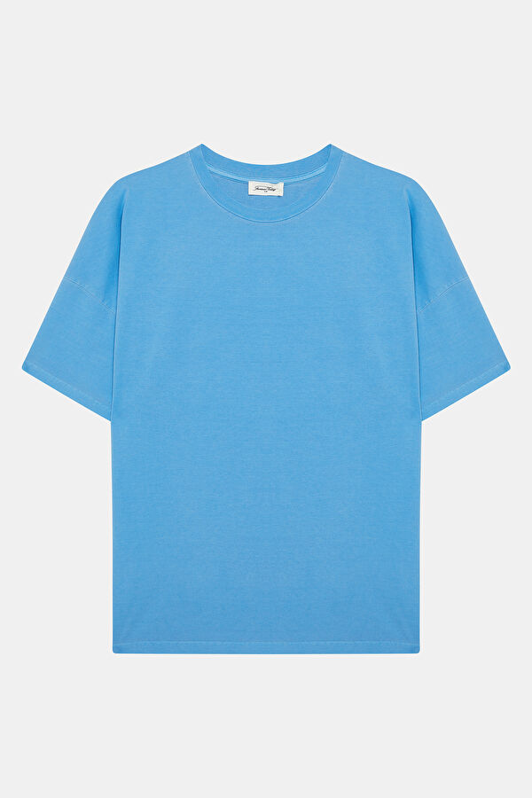Relax Pattern Blue Crew Neck T-Shirt